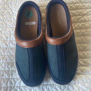 Easy spirit slip on shoes. Wore one time inside.